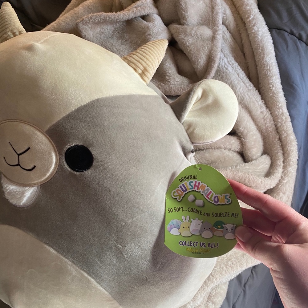 BNWT 16” Grey Goat Squishmallow